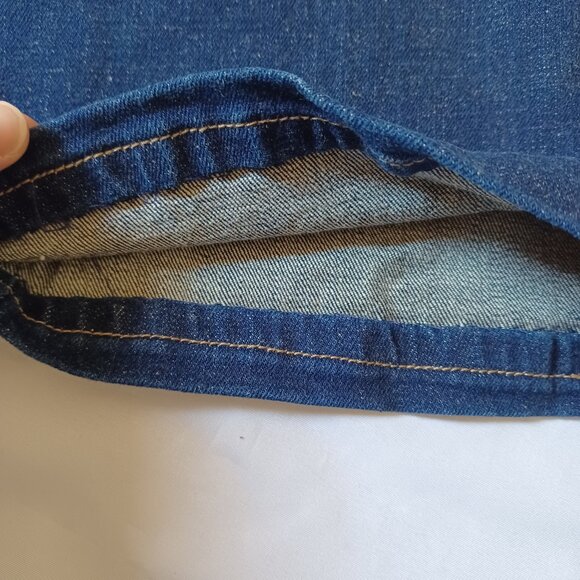 Signature by Levi Strauss Jeans Dark Wash Lowrise Bootcut Stretch Size 12 Med - Picture 7 of 14